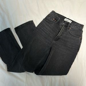 Abercrombie & Fitch Curve Love Ultra High Rise 90s Straight Jean